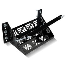 Universal Battery Tray Hold Down Bracket for Group 24 Battery Box Black Steel
