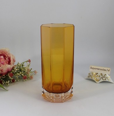 Rosenthal VERSACE Medusa Lumiere - Longtrink / Saftglas H. 15 cm. Amber