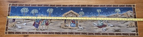 Nativity Tapestry 13"x52" Table Runner - Picture 6 of 8