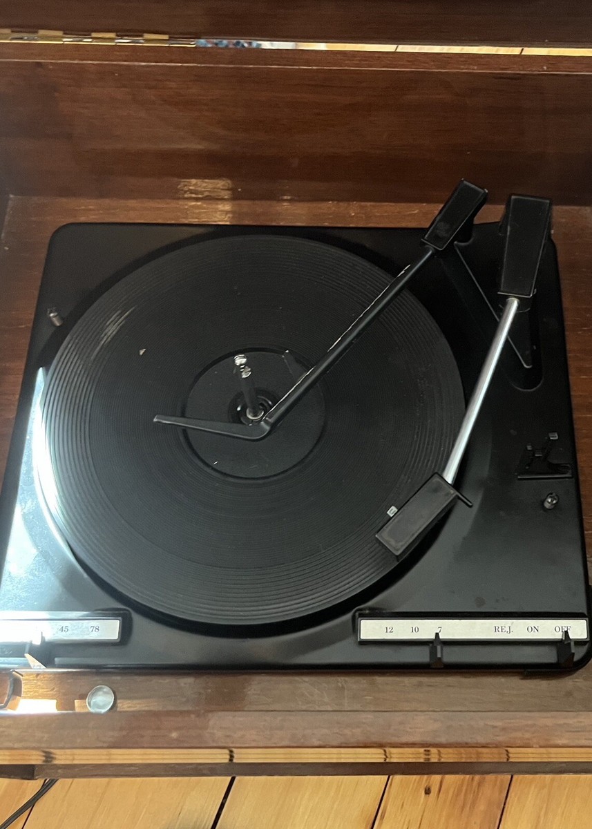 PHILHARMONIC TURNTABLE ORCHESTRA アナログ Rare Symphonic Model 6100 WA 25”Tabletop Radio. Mid-Century