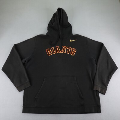 San Francisco Giants Hoodie Mens 3XL Black Nike Pullover - Main Image