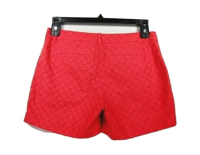 Женские шорты-чино Merona с красными петлями на подкладке с 4 карманами размер 6 - Изображение 2 из 3
