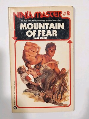 Book Ninja Master #2 Mountain of Fear by Wade Barker 1981 Warner Books paperback