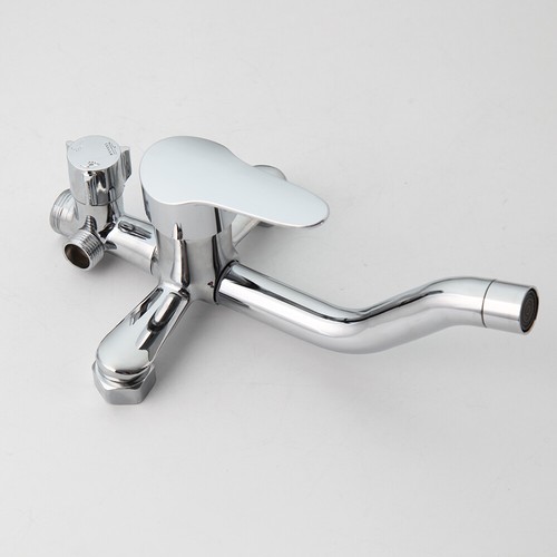 Juego de grifos de ducha de baño de EE. UU. Mezclador de rociado manual para lluvia grifo cromado montado en la pared - Imagen 6 de 10