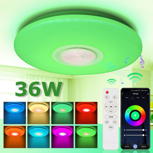 36W LED Lampa sufitowa Lampa łazienkowa Lampa sufitowa RGB Bluetooth Muzyka Zmiana koloru - Zdjęcie 1 z 10