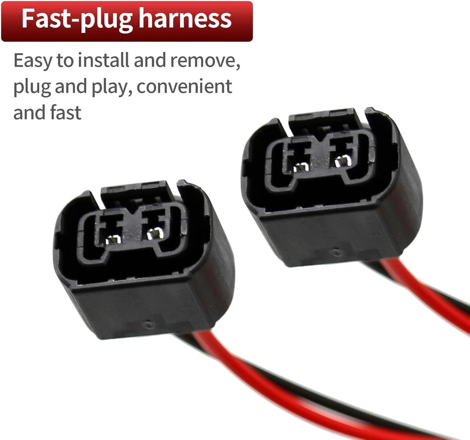 2* Wire Pigtail Female PS24W 5202 H16 Two Harness Fog Light Bulb Connector Plug Foto 4 de 4