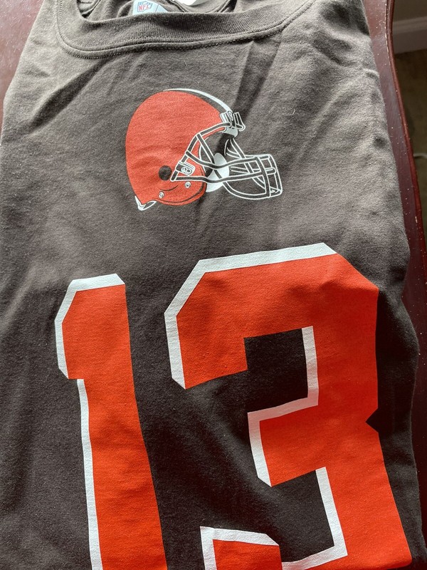 CLEVELAND BROWNS NFL XL -OBJ ODELL BECKHAM JR TSHIRT