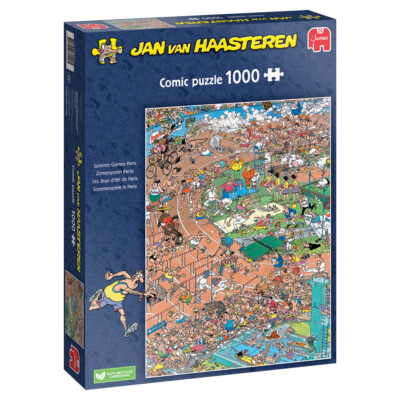 Jumbo Spiele 1119801816 Jan van Haasteren Sommerspiele in Paris 1000T Puzzle