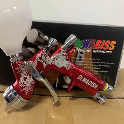 #ad Red Spray Gun TE20 1.3mm Nozzle LVMP PRO LITE Paint Tool 600ml for Devilbiss $86.49