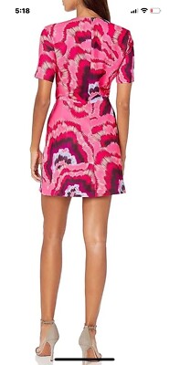 french connection pink floral dress York Satin Pink Floral Print Mini Dress Pink Icing