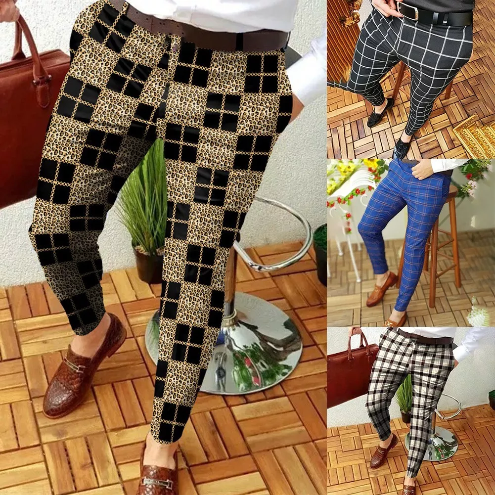 Skinny fit hotsell plaid pants