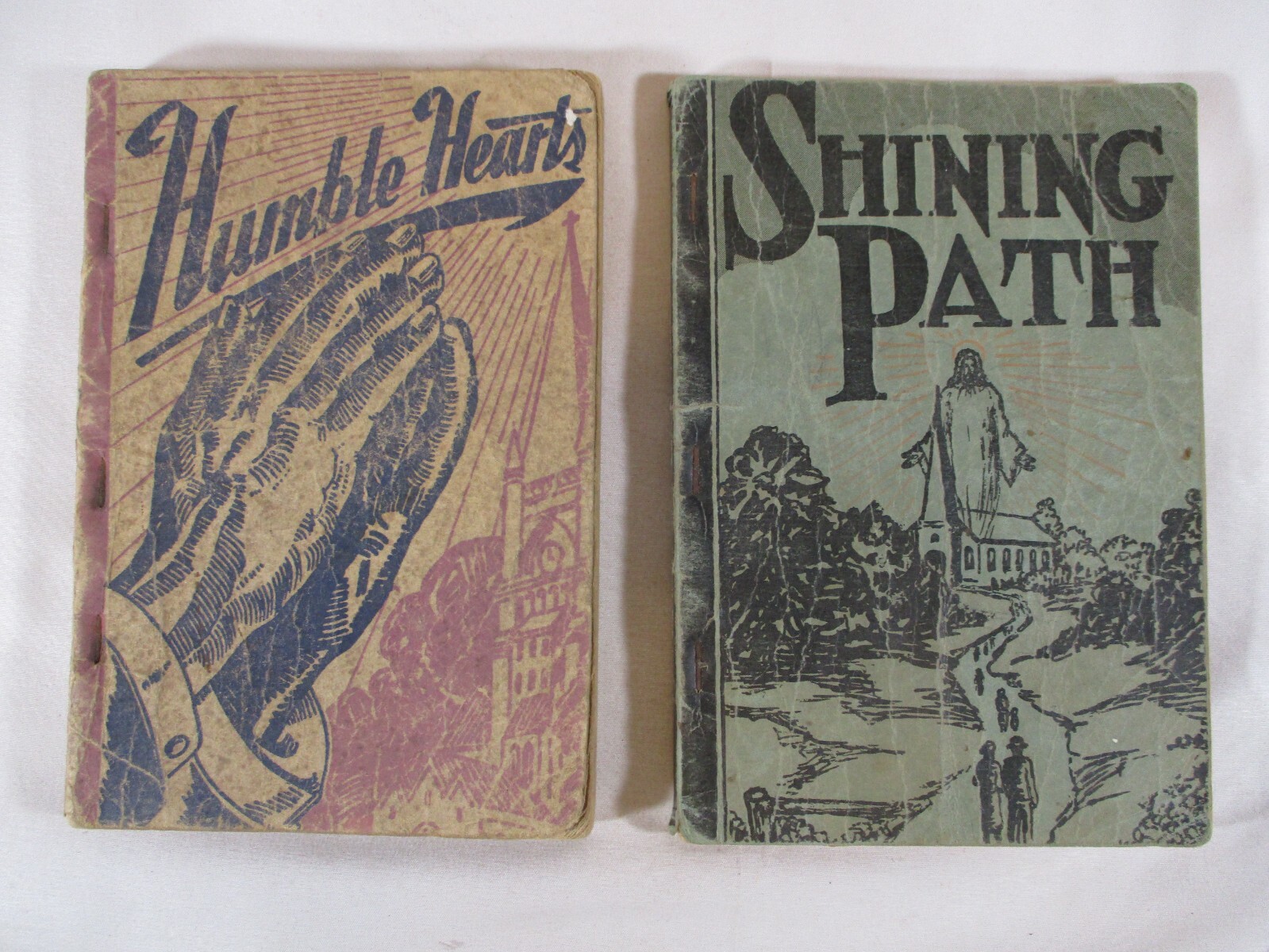 Vintage Humble Hearts 1945 & Shining Path 1946 StampsBaxter