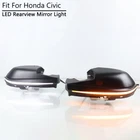 For Honda Civic 2016 2017 2018 2019 LED Side Mirror Light w/ Dynamic Turn Signal