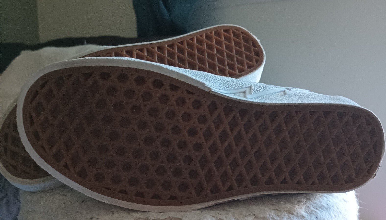 SAOLA Top alto Vans Sk8 Hi Big Reveal ragazzi 5 5 donne 7 bulloni blu bianco molto pulito