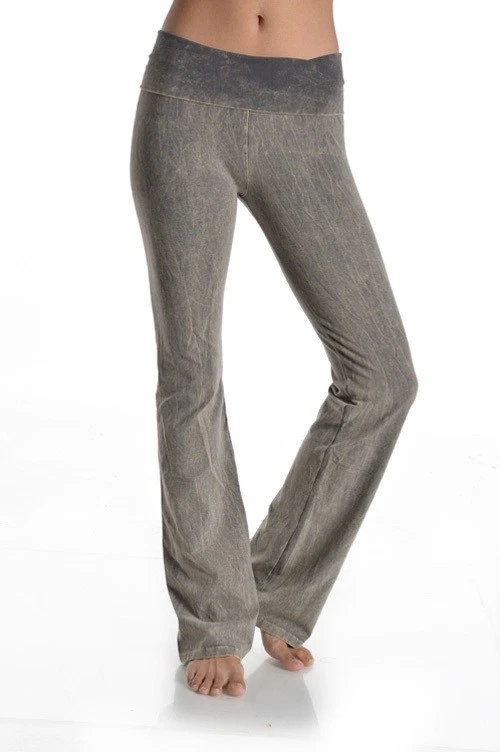 T-PARTY MINERAL WASH YOGA PANTS GRAY CJ7477