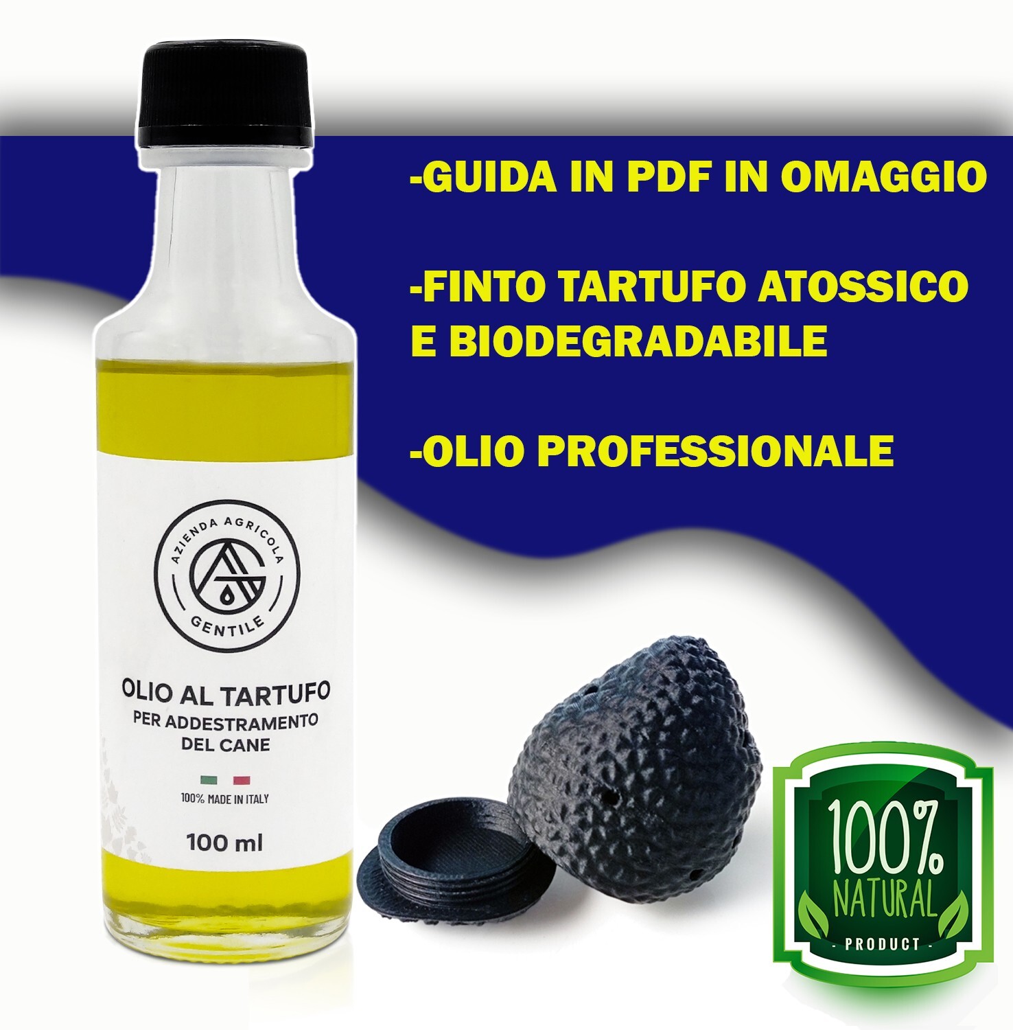 Kit Professionale Addestramento Cane Tartufo: Olio, Dummy e Manuale PDF