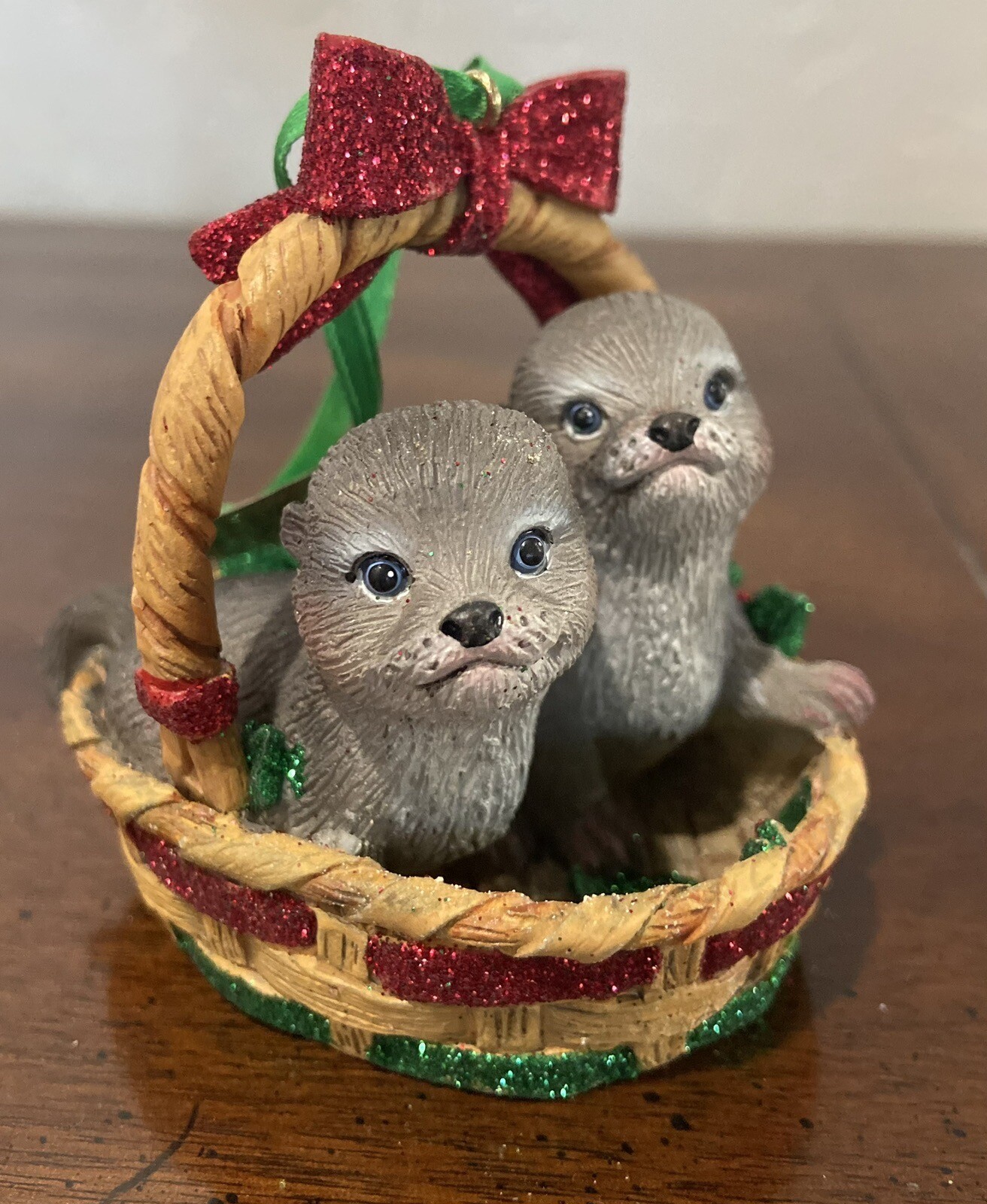 Danbury Mint Baby Animal Christmas Ornament Otters eBay