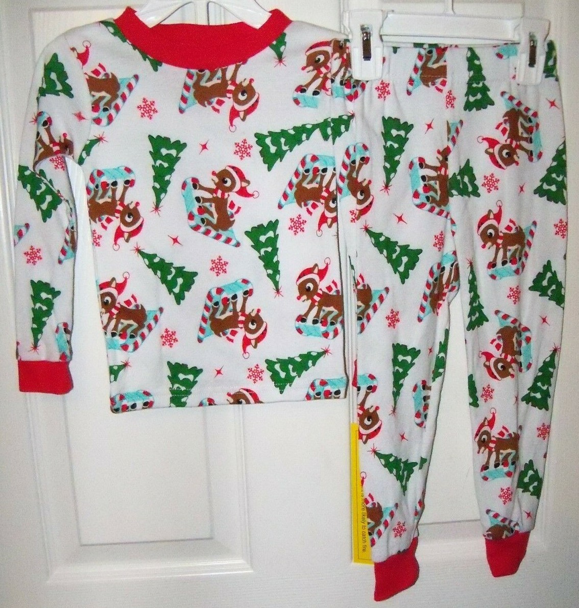 Rudolph The Red Nosed Reindeer AO Toddler 2 Piece Long Pajama PJ Size ...