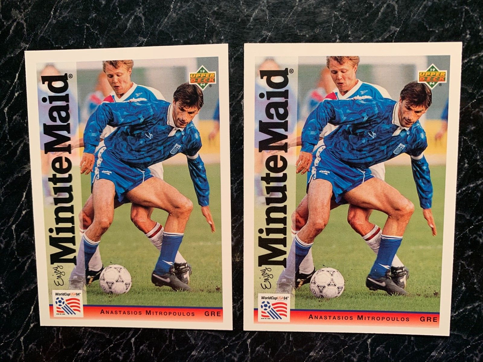 ANASTASIOS MITROPOULOS 1994 Upper Deck World Cup Soccer Minute Maid GREECE LOT