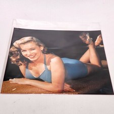 MARILYN MONROE PHOTOGRAPH PRINT BLUE DRESS