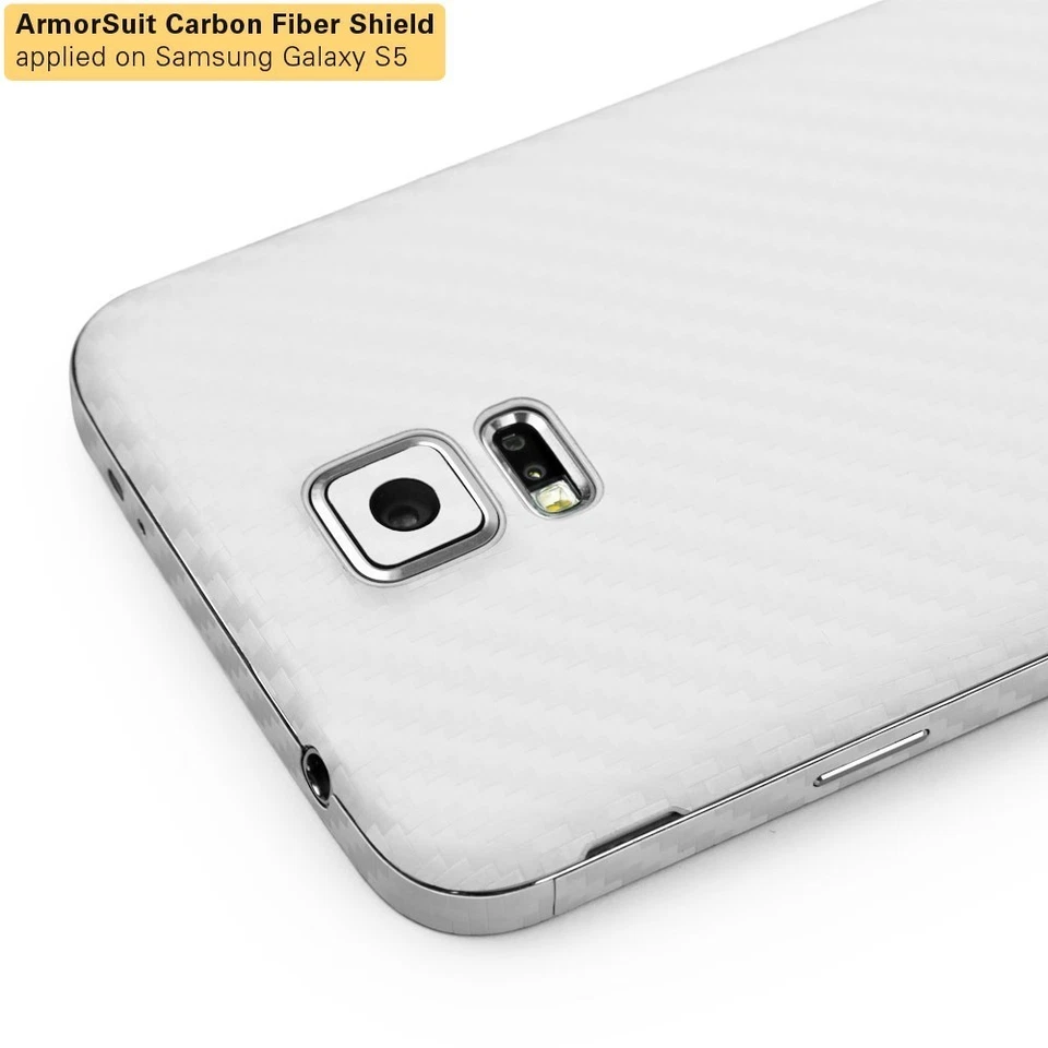 ArmorSuit Samsung Galaxy Note II Screen Protector + White Carbon Fiber Skin USA - Image 4 of 4