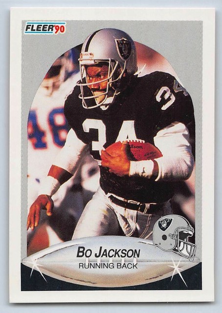 1990 BO JACKSON FLEER Football Card 256 Los Angeles Raiders EBay