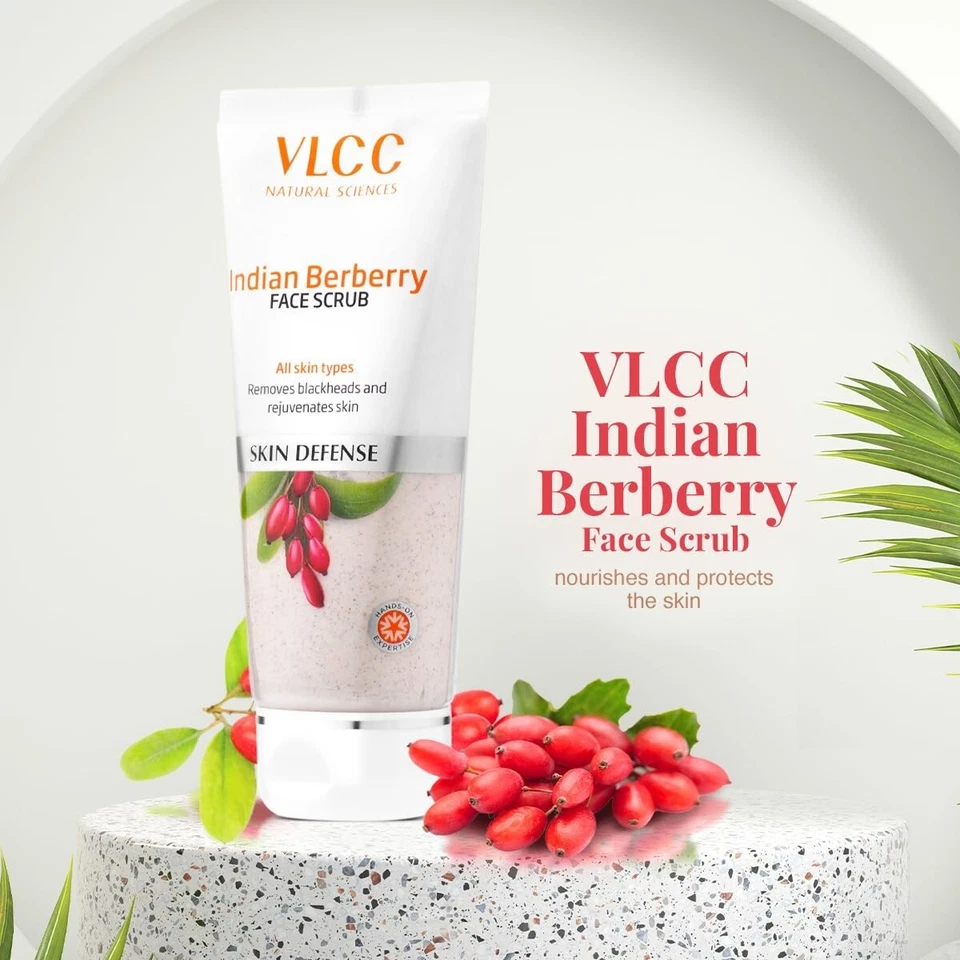 VLCC Indian Berberry Face Scrub - 80g | Gentle Scrub | Helps remove Dead Skin - Image 2 of 4