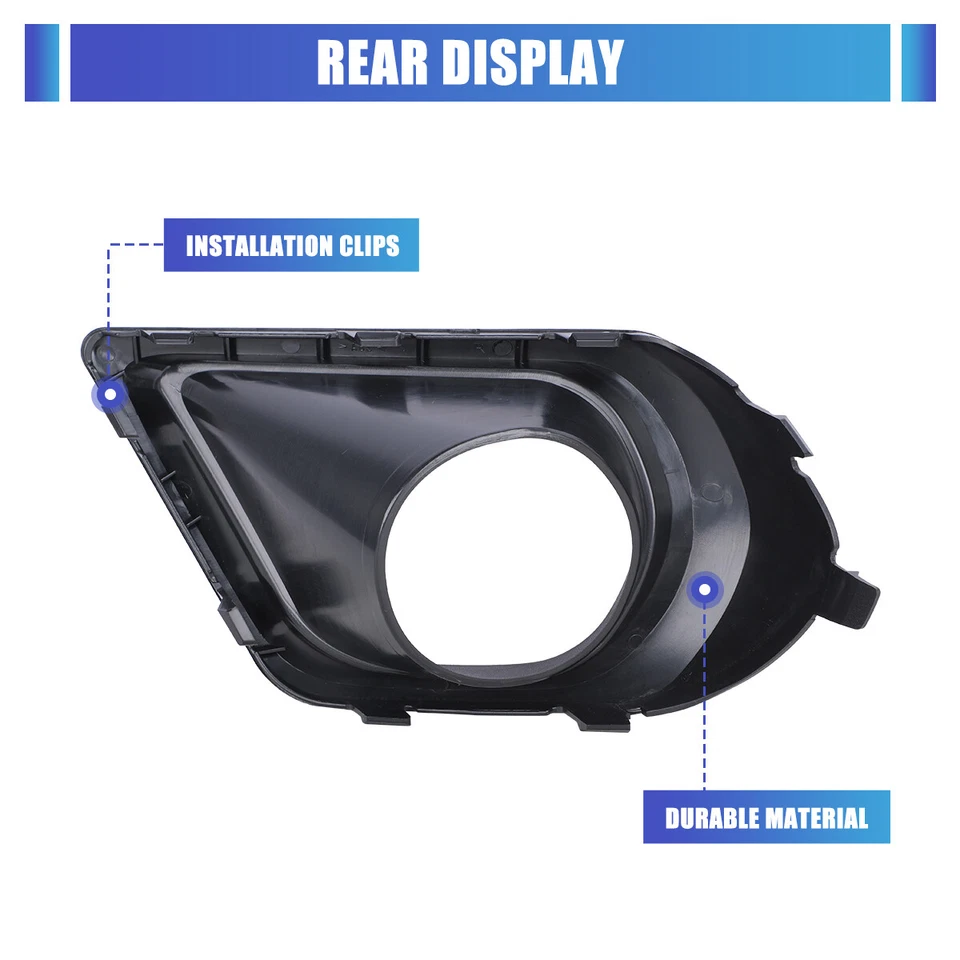 Borde de bisel de luz antiniebla lateral del pasajero derecho para Subaru Forester 2.5i 2014-2016 Foto 3 de 4