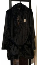 Womens Black Halloween Robe The Words  Hocus Pocus  On The Back. LARGE