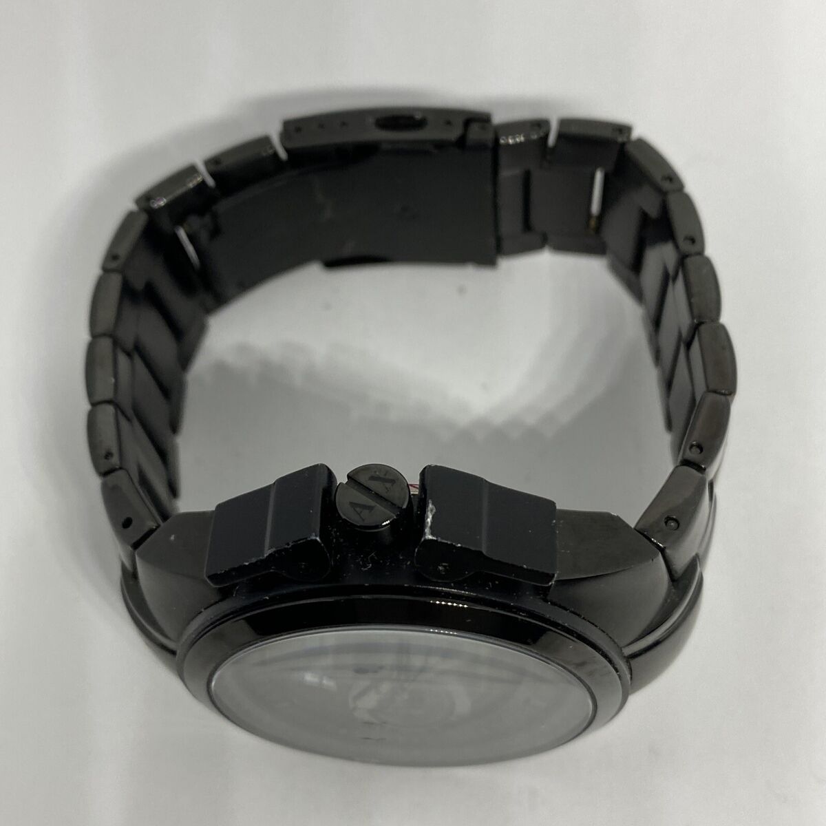 Armani Exchange AX1116 Men's Black Stainless Steel Analog Armani Exchange AX1116 Men's Black Stainless Steel Analog