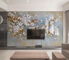 3D Elegant Flowers J534 Wallpaper Mural Wall ...