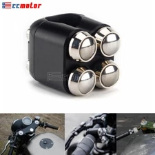 Motorcycle 7/8" Handlebar Horn Control Momentary Button Switch For Harley V-Rod
