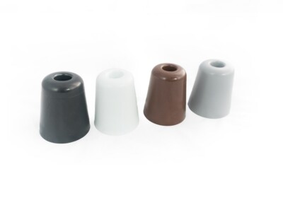 Ästhetischer Türanschlag Stoßstange 80 mm x 70 mm mit Beschlag Schraube Torstopper Distanzstück