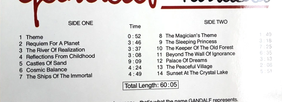 Gandalf - Fantasia - 12"  LP -174- near mint - Bild 3 von 3