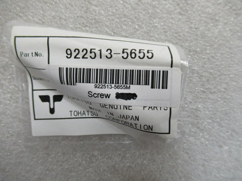 U28 Genuine Tohatsu Marine 922513-5655 Screw OEM New Factory Boat 