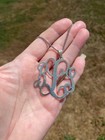 Huge Vintage Sterling Silver Monogram 9.25 Pendant — photo 5