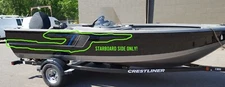 Crestliner Starboard Side Graphic Decal Set