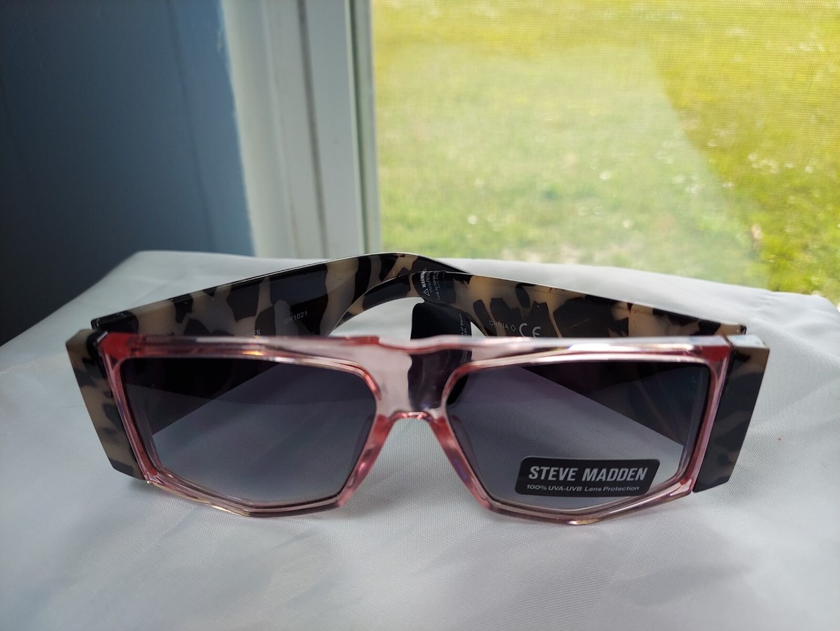 NWT Steve Madden Sunglasses Wide Pink with Gray Tortoise  display picture 1