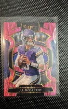 2025 Panini Select - Concourse J.J. McCarthy #63 Pink Shock Prizm