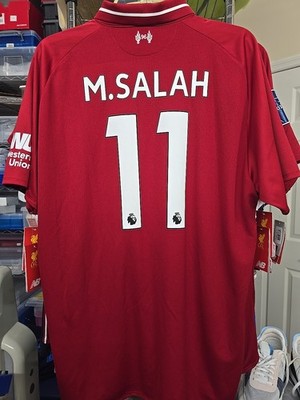 2018/19 NEW BALANCE LIVERPOOL #11 M. SALAH EPL HOME SOCCER JERSEY