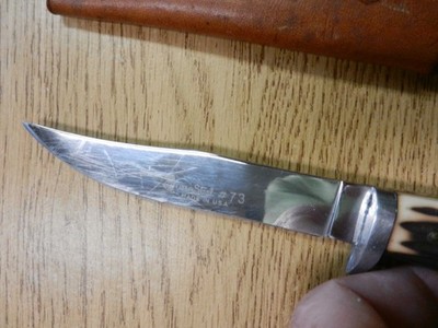 小物 BONEVILLE news 86ss-87-88ss 5SET Vintage Vintage Queen Steel #73 Fixed Blade Knife W/ Sheath 8