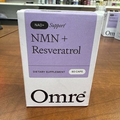 Omre Support Resveratrol Dietary Supplement 60 Caps - New Seal Exp. 10/2028
