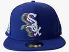 New Era Chicago White Sox Blue Fitted 59Fifty Side Patch Baseball Hat Size 7 1/2 — photo 2