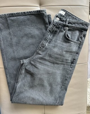 MNG Straight  -Leg Jeans, Gr. 36, Dunkelgrau, Neu