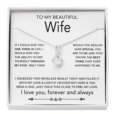To My Wife Necklace, Christmas Gifts For Women, Anniversary Gift For Wife
