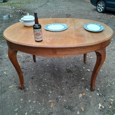 Antiker Ovaler-Tisch  um 1860 Eiche  ca. 160 x 90cm groß Eiche  Vollholz