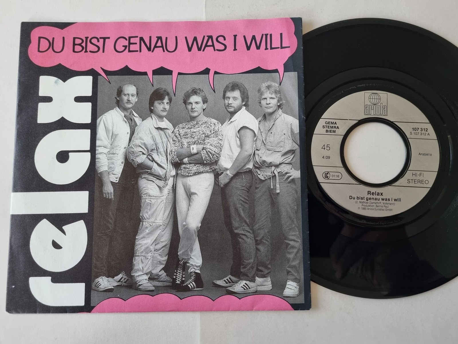 Relax - Du Bist Genau Was I Will 7'' Vinyl Germany