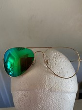 Ray-Ban Aviator Large Metal RB 3025 112/19 Gold Frame Sunglasses 58-14 3N AS IS