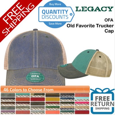   LEGACY Old Favorite Trucker Cap Hat six-panel, low-profile Snapback OFA