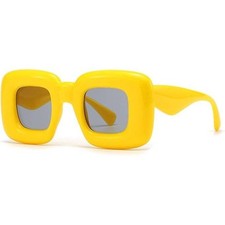 Yellow Sunglasses Women Fashion Designer Candy Color Beach Festival Party Gafas